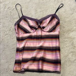 The Limited Multicolor y2k Striped Camisole